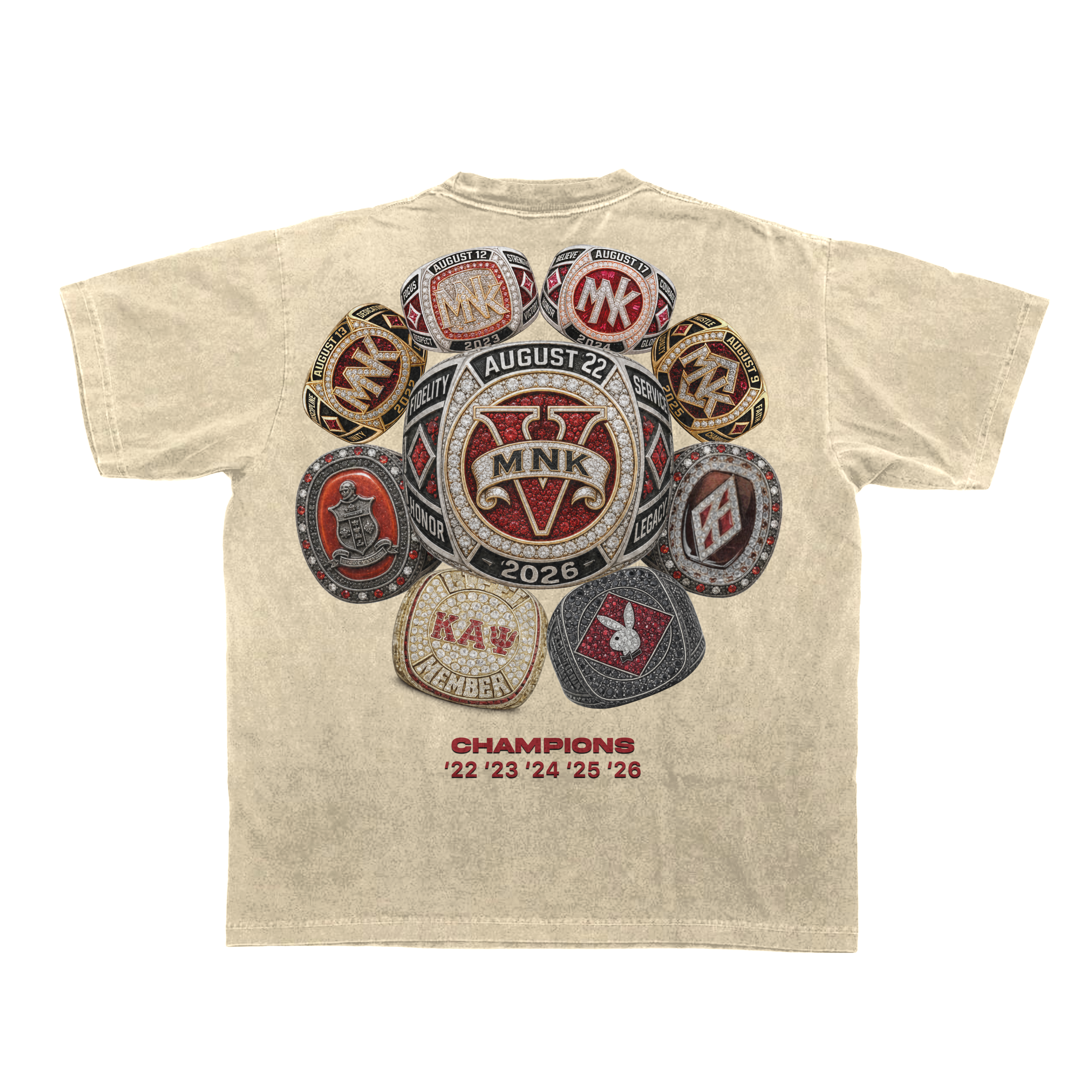 MNK5 "RUSSELL" Limited Edition T-Shirt Kream