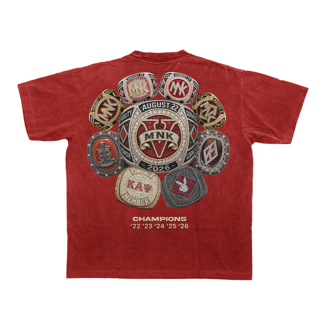 MNK5 "RUSSELL" Limited Edition T-Shirt Krimson