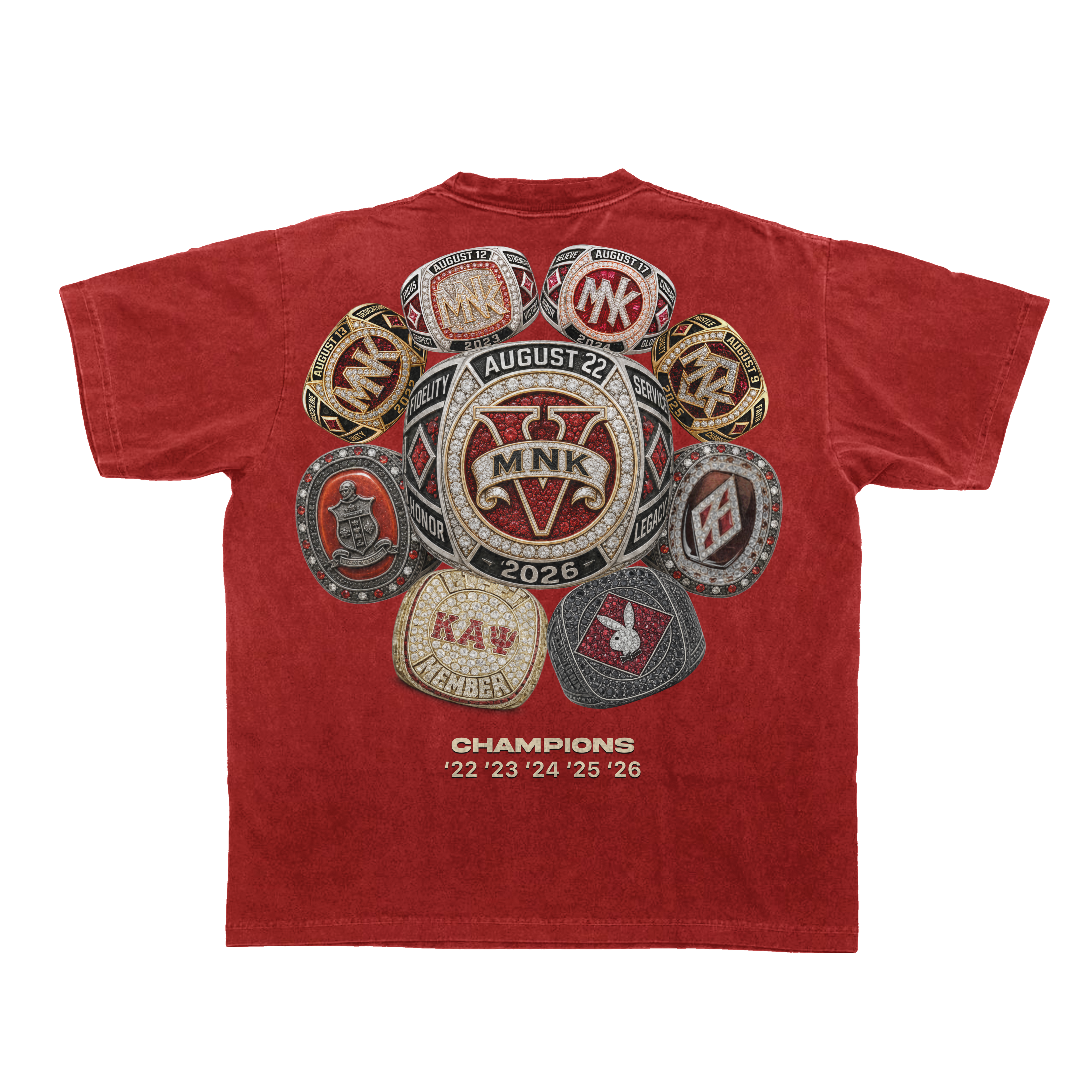 MNK5 "RUSSELL" Limited Edition T-Shirt Krimson