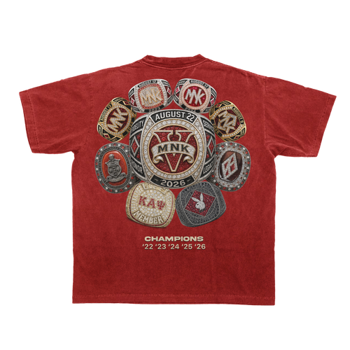 MNK5 "RUSSELL" Limited Edition T-Shirt Krimson