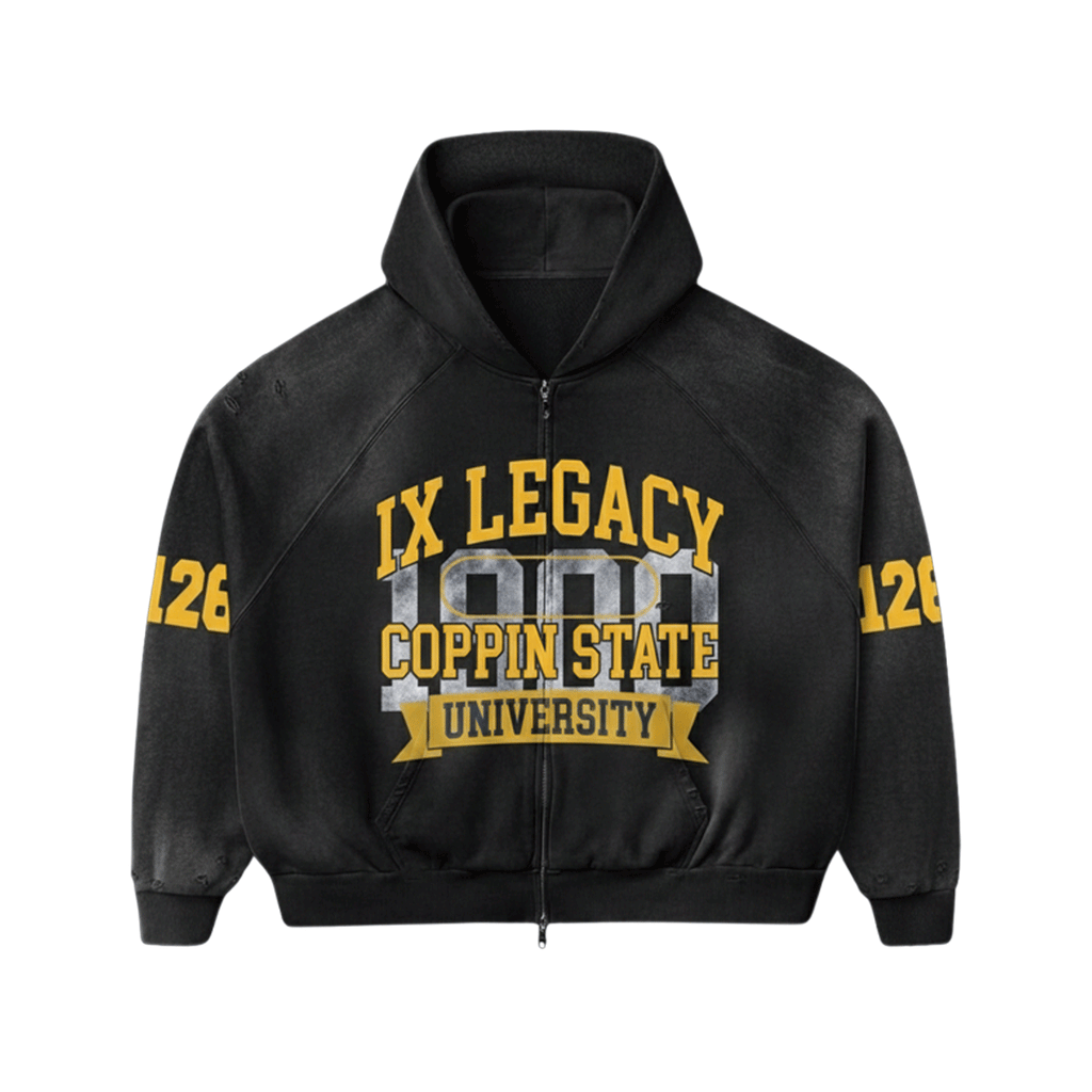 CSU 126 ANNIVERSARY ZIP UP JACKET BLACK