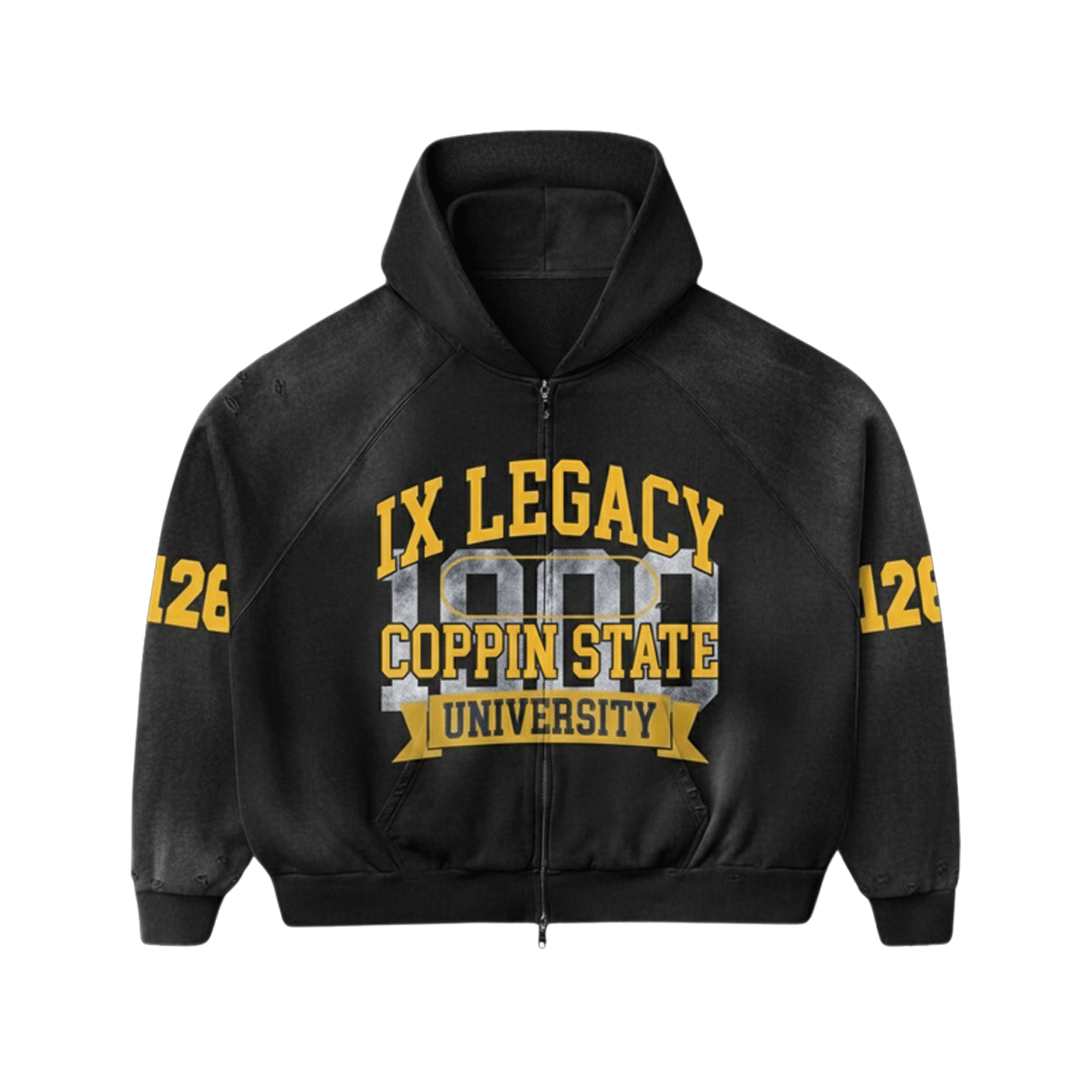 CSU 126 ANNIVERSARY ZIP UP JACKET BLACK