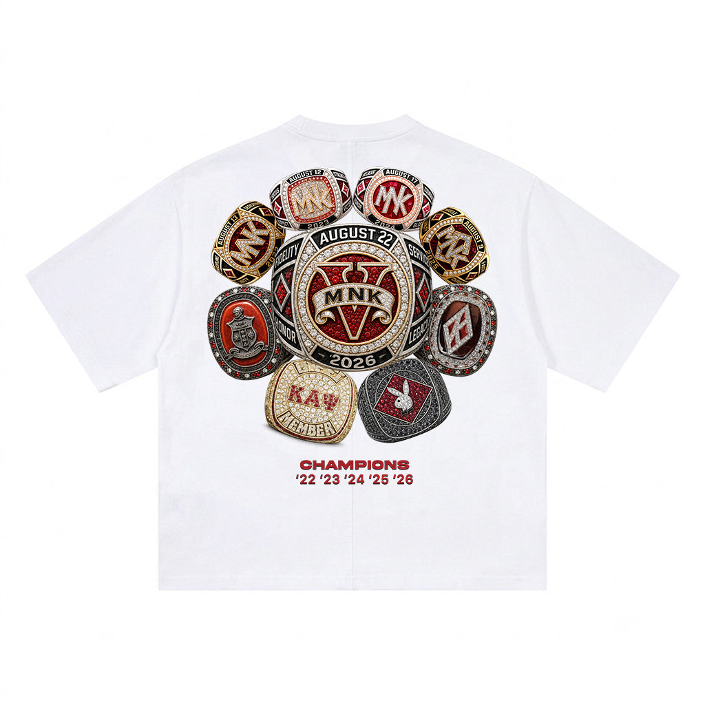 MNK5 "RUSSELL" Limited Edition T-Shirt White